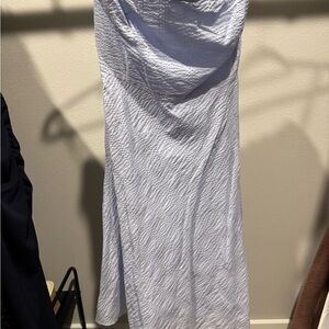 J. Crew Strapless Light Blue Dress